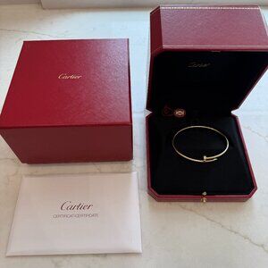 Cartier Juste un Clou Bracelet Small Model 18K Yellow Gold Size 18